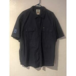 Blue button down‎ shirt size xxxl